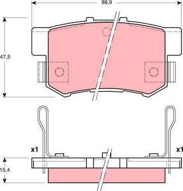 TRW GDB3191 - Гальмівні колодки, дискові гальма avtolavka.club