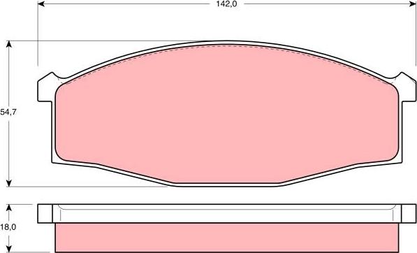 TRW GDB3117 - Гальмівні колодки, дискові гальма avtolavka.club