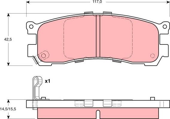 TRW GDB3179 - Гальмівні колодки, дискові гальма avtolavka.club