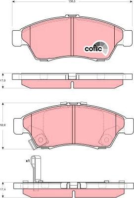 TRW GDB3290 - Гальмівні колодки, дискові гальма avtolavka.club