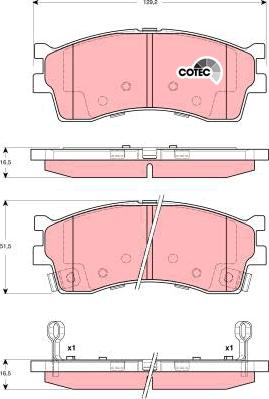 TRW GDB3285 - Гальмівні колодки, дискові гальма avtolavka.club