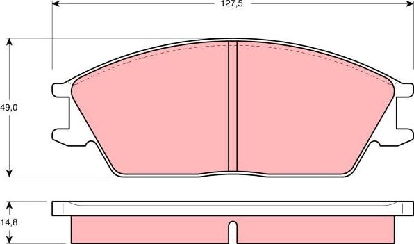 TRW GDB373 - Гальмівні колодки, дискові гальма avtolavka.club