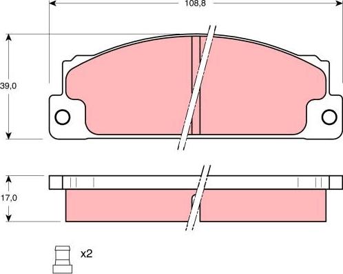 TRW GDB296 - Гальмівні колодки, дискові гальма avtolavka.club