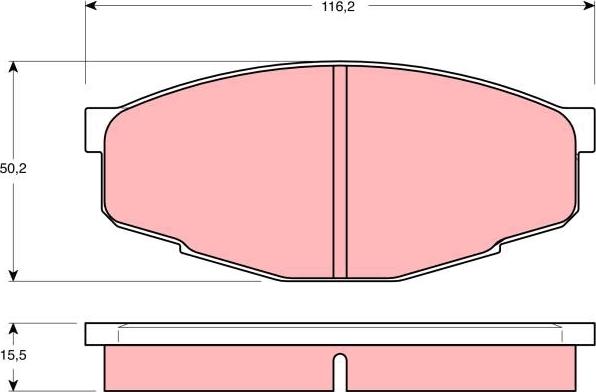 TRW GDB293 - Гальмівні колодки, дискові гальма avtolavka.club