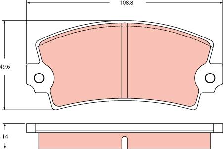 TRW GDB2398 - Гальмівні колодки, дискові гальма avtolavka.club