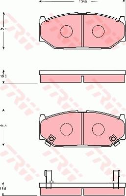 TRW GDB7691 - Гальмівні колодки, дискові гальма avtolavka.club