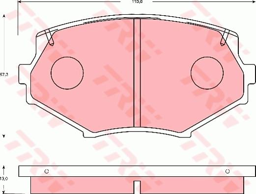 TRW GDB7078 - Гальмівні колодки, дискові гальма avtolavka.club