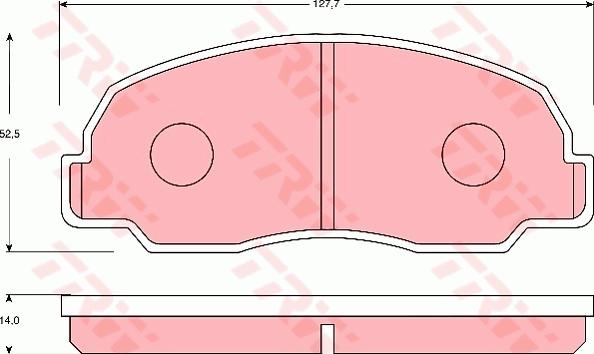 TRW GDB7192 - Гальмівні колодки, дискові гальма avtolavka.club