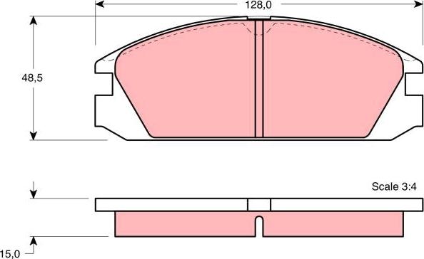 TRW GDB784 - Гальмівні колодки, дискові гальма avtolavka.club