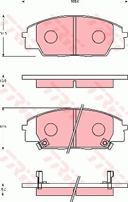 TRW GDB7248 - Гальмівні колодки, дискові гальма avtolavka.club