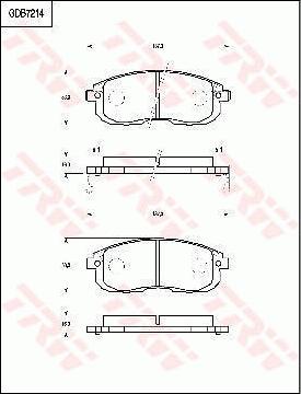 TRW GDB7214 - Гальмівні колодки, дискові гальма avtolavka.club