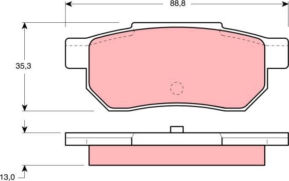 TRW GDB775 - Гальмівні колодки, дискові гальма avtolavka.club