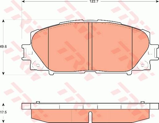 TRW GDB7706 - Гальмівні колодки, дискові гальма avtolavka.club