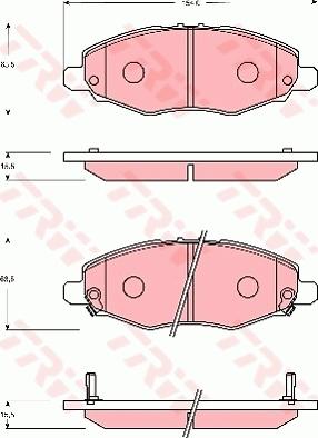 TRW GDB7702 - Гальмівні колодки, дискові гальма avtolavka.club