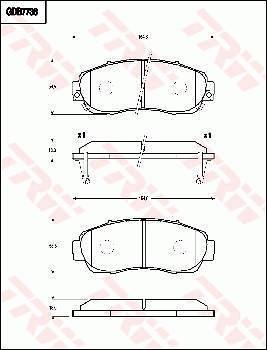 TRW GDB7738 - Гальмівні колодки, дискові гальма avtolavka.club