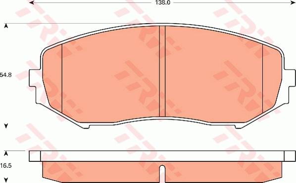 TRW GDB7720 - Гальмівні колодки, дискові гальма avtolavka.club