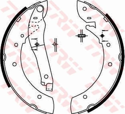 TRW GS8206 - Комплект гальм, барабанний механізм avtolavka.club