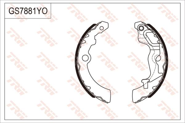 TRW GS7881 - Комплект гальм, барабанний механізм avtolavka.club