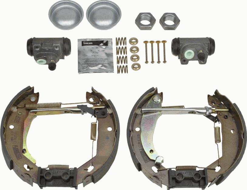 TRW GSK1242 - Комплект гальм, барабанний механізм avtolavka.club