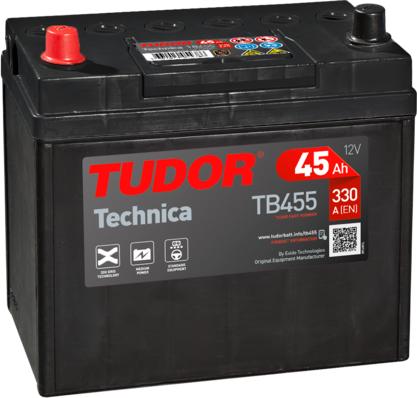 Tudor TB455 - Стартерна акумуляторна батарея, АКБ avtolavka.club