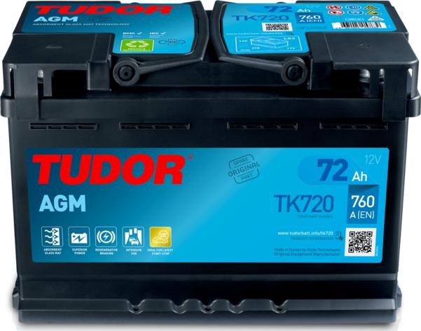 Tudor TK720 - Стартерна акумуляторна батарея, АКБ avtolavka.club