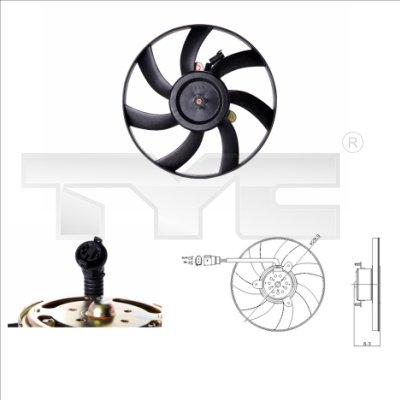 TYC 831-0003 - Вентилятор, охолодження двигуна avtolavka.club