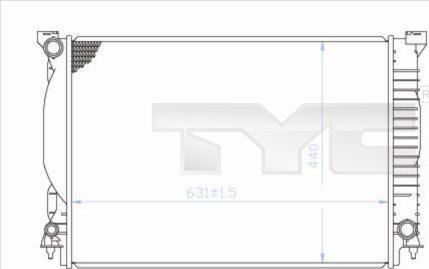 TYC 702-0013 - Радіатор, охолодження двигуна avtolavka.club