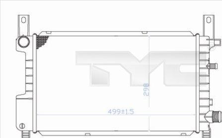 TYC 710-0049 - Радіатор, охолодження двигуна avtolavka.club