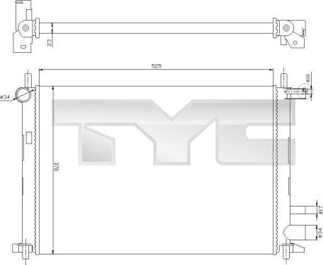 TYC 710-0054 - Радіатор, охолодження двигуна avtolavka.club