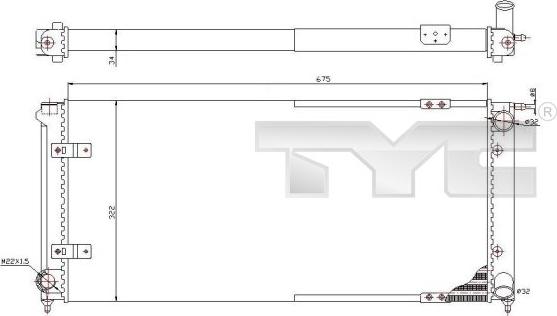 TYC 737-0059 - Радіатор, охолодження двигуна avtolavka.club