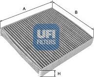 UFI 54.156.00 - Фільтр, повітря у внутрішній простір avtolavka.club