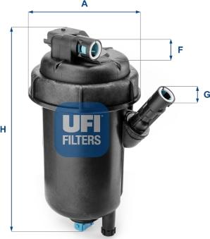 UFI 55.139.00 - Паливний фільтр avtolavka.club