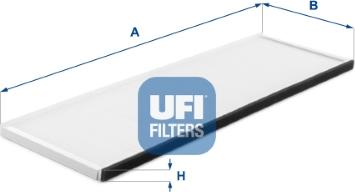 UFI 53.447.00 - Фільтр, повітря у внутрішній простір avtolavka.club