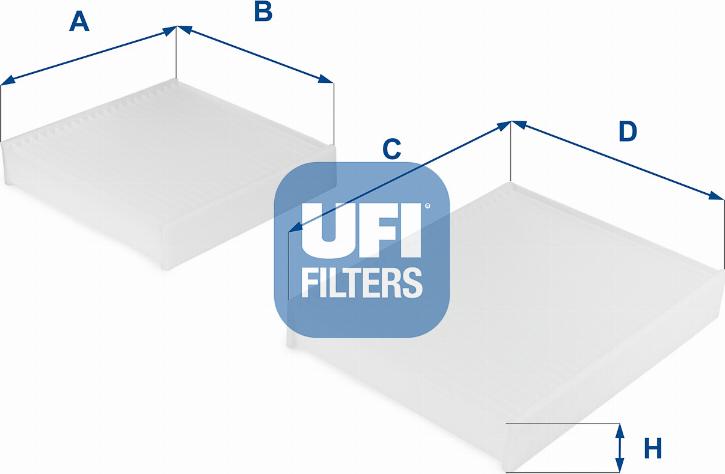 UFI 53.143.00 - Фільтр, повітря у внутрішній простір avtolavka.club