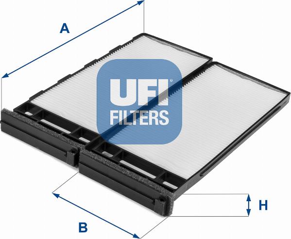 UFI 53.258.00 - Фільтр, повітря у внутрішній простір avtolavka.club