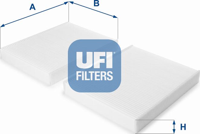 UFI 53.229.00 - Фільтр, повітря у внутрішній простір avtolavka.club