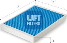 UFI 34.159.00 - Фільтр, повітря у внутрішній простір avtolavka.club