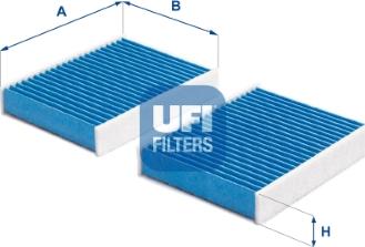 UFI 34.104.00 - Фільтр, повітря у внутрішній простір avtolavka.club