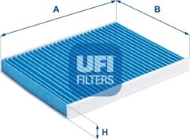 UFI 34.170.00 - Фільтр, повітря у внутрішній простір avtolavka.club