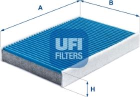 UFI 34.249.00 - Фільтр, повітря у внутрішній простір avtolavka.club