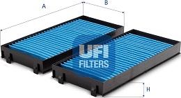 UFI 34.243.00 - Фільтр, повітря у внутрішній простір avtolavka.club