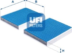 UFI 34.231.00 - Фільтр, повітря у внутрішній простір avtolavka.club