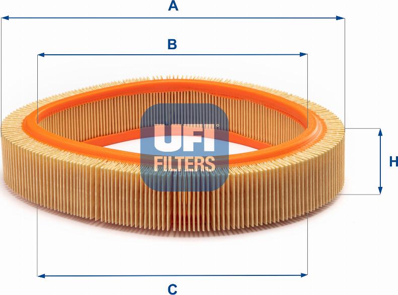 UFI 30.922.01 - Повітряний фільтр avtolavka.club