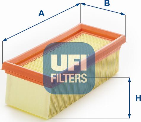 UFI 30.163.00 - Повітряний фільтр avtolavka.club