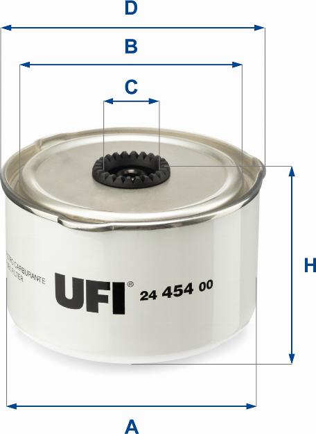 UFI 24.454.00 - Паливний фільтр avtolavka.club