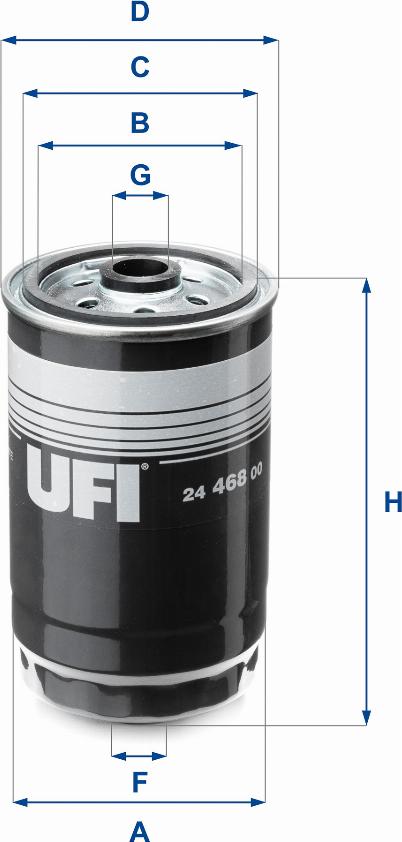 UFI 24.468.00 - Паливний фільтр avtolavka.club