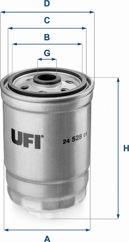 UFI 24.528.01 - Паливний фільтр avtolavka.club