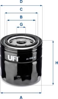 UFI 23.458.00 - Масляний фільтр avtolavka.club