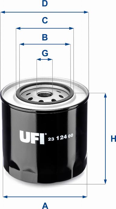 UFI 23.124.00 - Масляний фільтр avtolavka.club