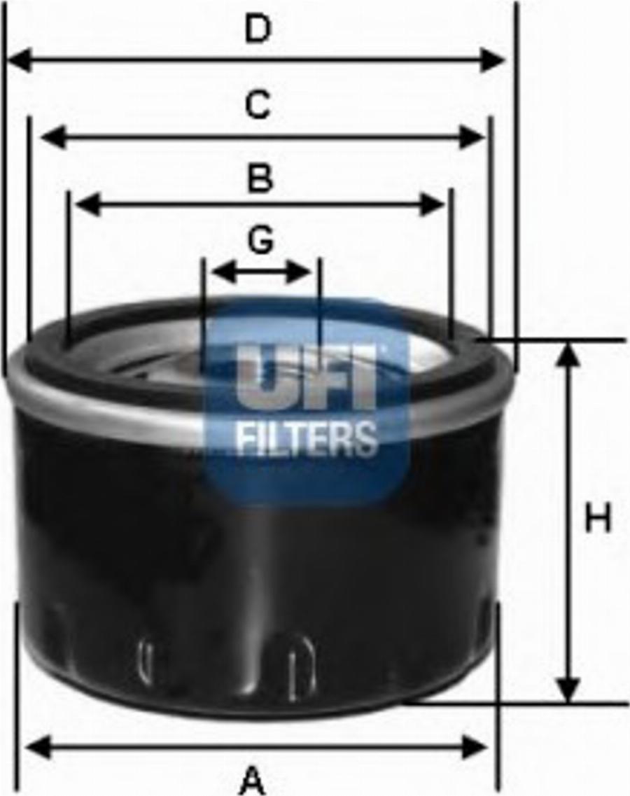 UFI 23.264.00 - Масляний фільтр avtolavka.club